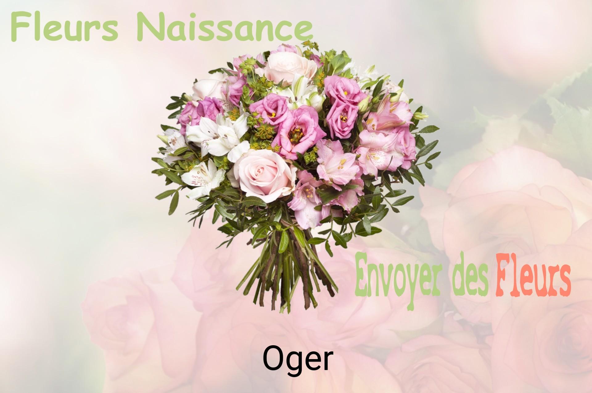 Bouquet de fleurs de naissance livré à Oger
